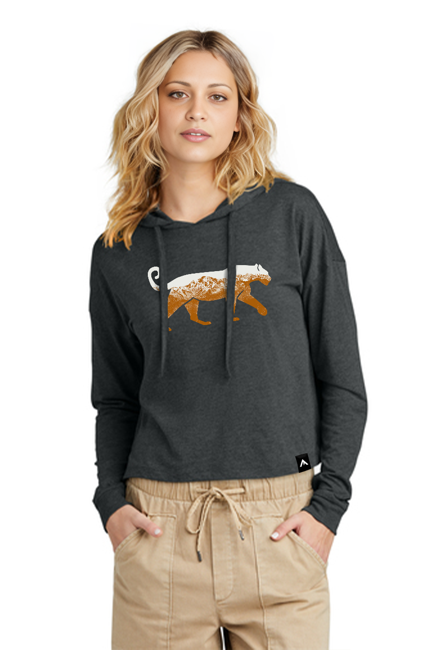 Leopard Hoodie - Black (Womens)