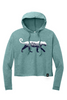 Leopard Hoodie - Light Blue (Womens)